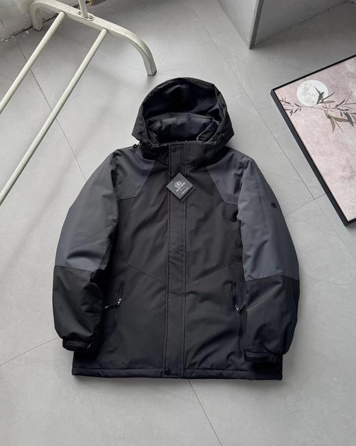 D121618新款2025冬季男士可拆卸连帽棉衣棉服外套 商品图4