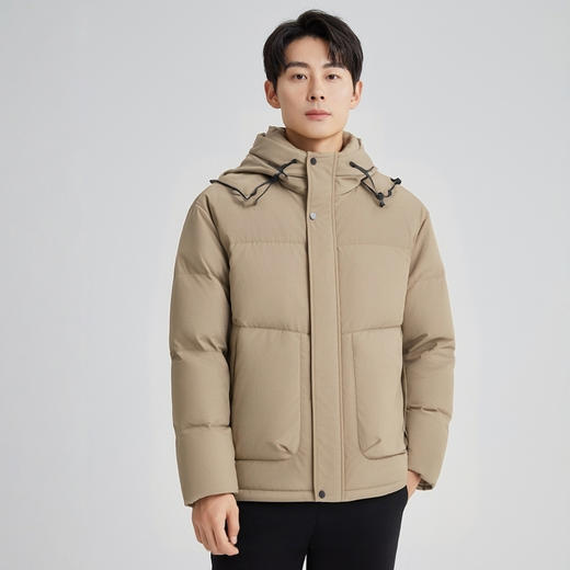 【门店同款&鸭绒】圣得西2025年冬季男士羽绒服温暖时尚连帽外套 商品图3