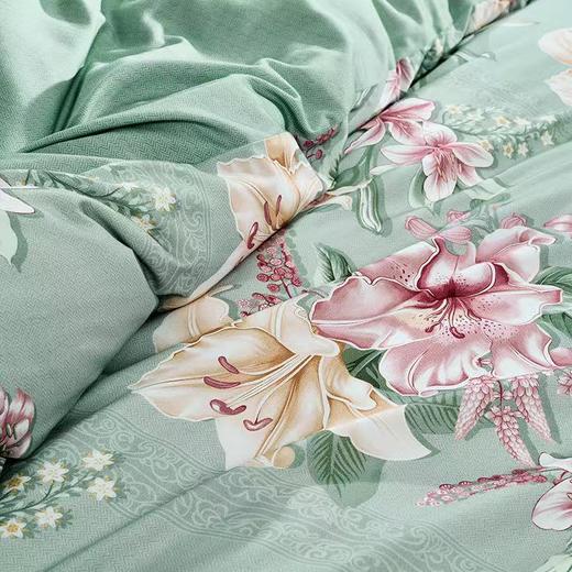 【春上新】10楼  富安娜   聚温暖床单 / 四件套 / 百合凝香 /绿 吊牌价 2680-2980元    活动价699-799元 商品图4