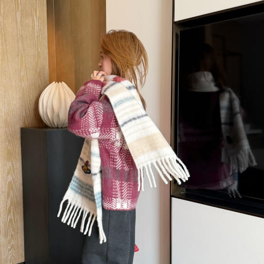 2512306    羊驼毛🦙土星围巾 3色 商品图5