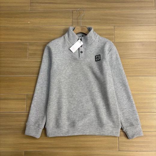 D121643加绒加厚一体绒男士半高圆领卫衣 商品图4