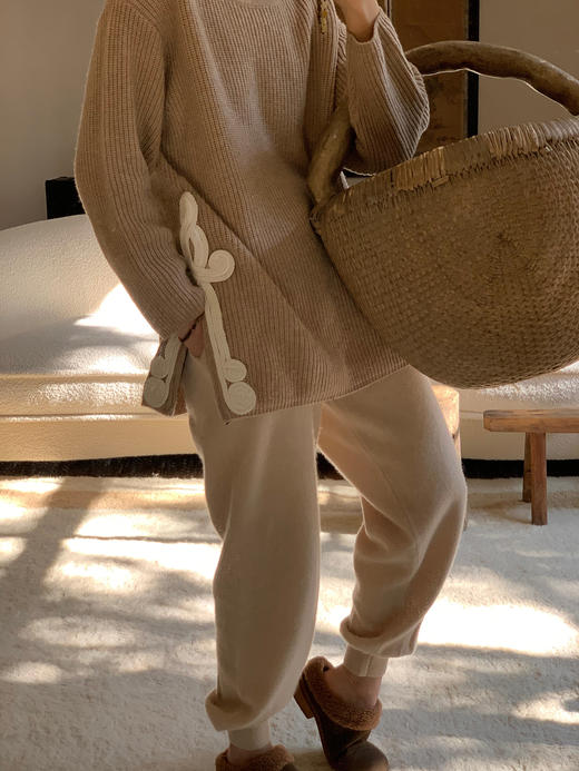 Cloud Dancer  |  超柔羊绒针织收脚裤｜温暖轻柔 商品图6