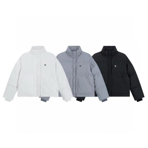 D121672小标刺绣大口袋女款立领鸭绒羽绒服 商品图0