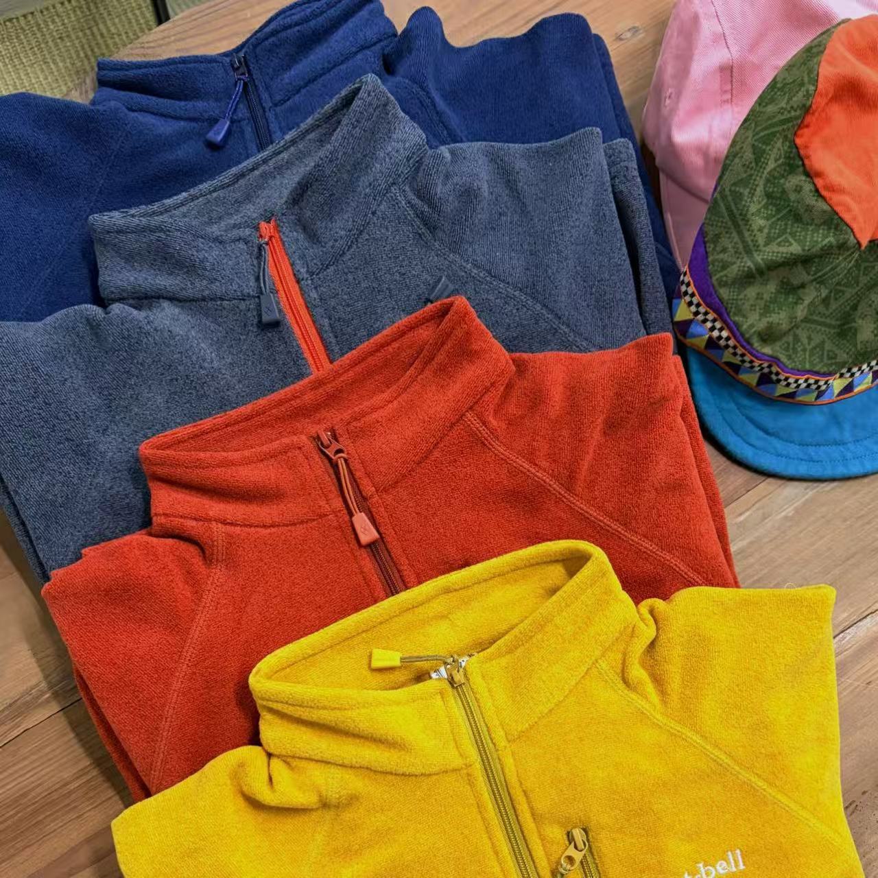 2025MB户外儿童亲子半拉链套头衫抓绒冲锋衣！内胆运动保暖上衣！