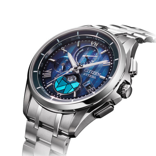 西铁城/CITIZEN   光动能电波舒博™钛高端月相男表BY1000-51L 商品图4