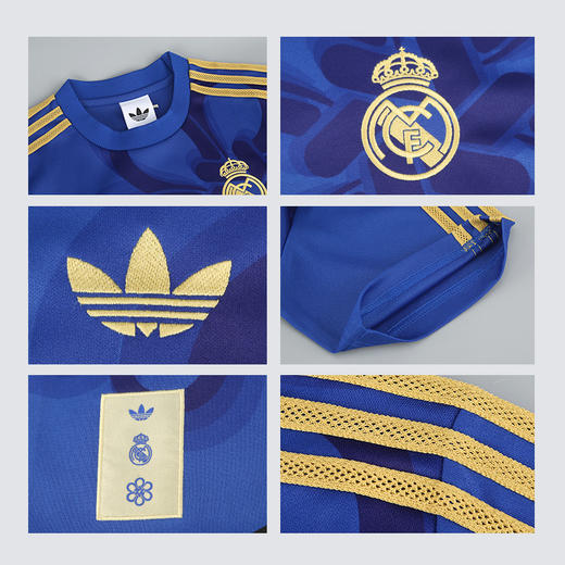 小李子ADIDAS阿迪达斯皇家马德里足球休闲文化短袖球衣JZ2239 商品图3