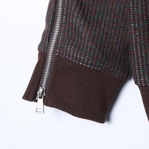 SDSA秋冬新款痞帅男装美式高街拉链设计开衫连帽针织卫衣百搭休闲 商品图3