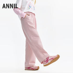 女童全腰梭织裤春季新款安奈儿童装EG616653