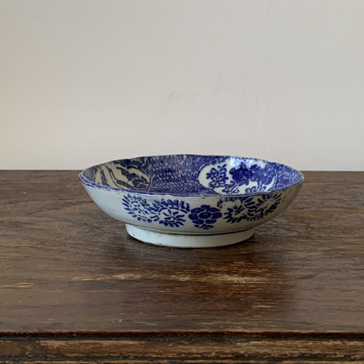 【苏州】日本老青花手作盘 X1372 商品图1