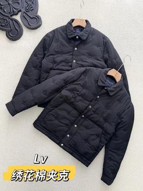 D121632冬季新款绣花翻领棉衣夹克棉服外套男女同款