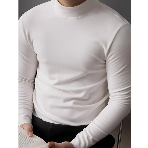 裁缝学苑MH04半高领打底衫纸样男装秋冬季新款德绒内搭中领上衣样板 商品图1