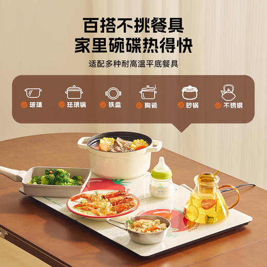 大宇2025新款折叠暖菜板饭菜保温板WB09PRO 商品图3