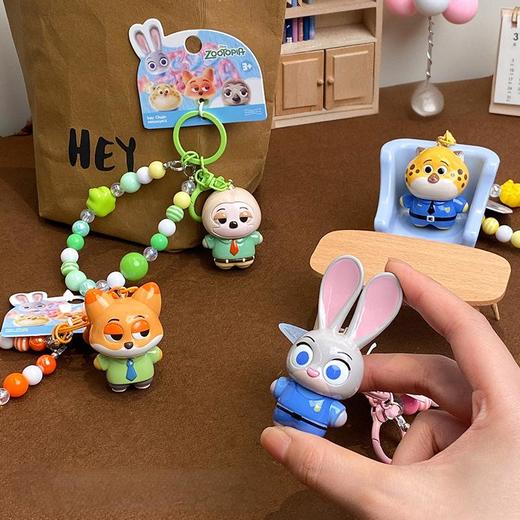 正版疯狂动物城系列  朱迪尼克毛绒公仔玩偶钥匙扣画板涂鸦挂件挂饰 商品图1