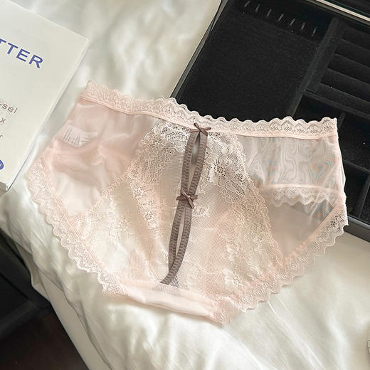 【性感豹纹❗️性感纯欲蕾丝内裤】豹纹暴击，尽显魅力，又乖又野甜豹抨击！豹纹拼色女士无痕内裤女三角裤L 商品图4