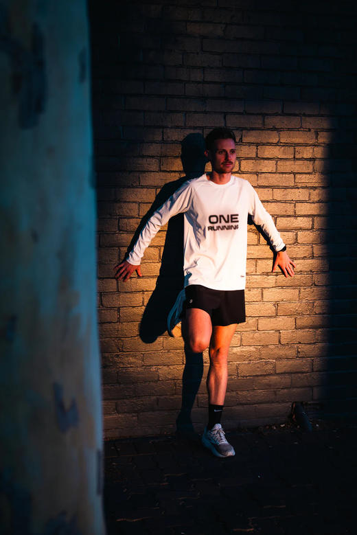 One Running Victory Speed Tech Long Sleeve Shirt White "B" 中性款运动长袖 商品图2