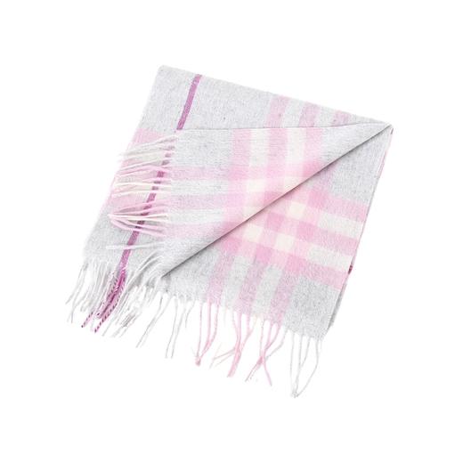 格纹 羊绒 绒线围巾 女款 商品图2