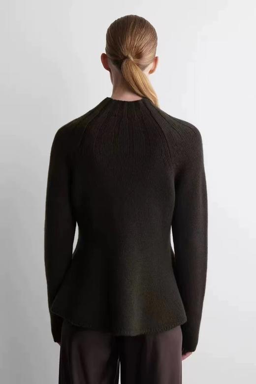 D121626半高领荷叶边针织衫女2025秋冬新款套头毛衣 商品图6