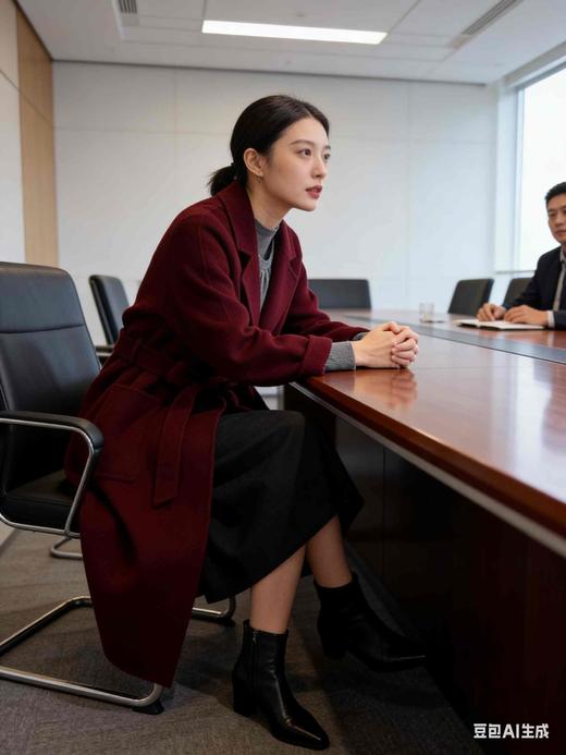 546100修身气质款长款羊绒大衣 商品图8