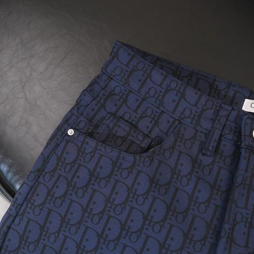 D1216100秋冬新款限定老花暗纹提花满印高街宽松直筒加绒休闲裤长裤 商品图9