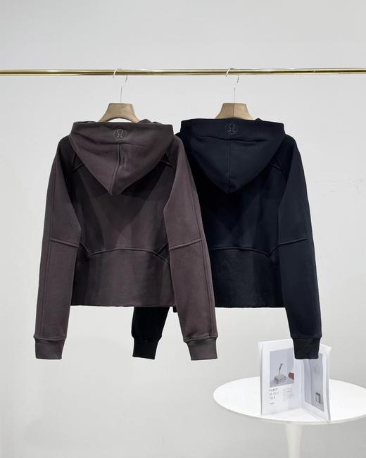 D121604加绒加厚连帽蓄热保暖拉链开衫运动上衣宽松连帽外套 商品图1