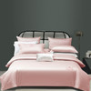 帝豪高密度纯棉素色绣花床笠四件套-香草粉【A35】 商品缩略图0