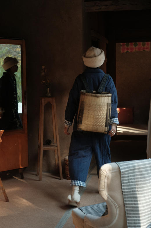 禅定 | “温室”超柔套装 - 棉麻/纯羊毛绗棉内胆｜蓝格子纯棉内衬 商品图7