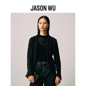 【JASON WU】2025年秋季新款新中式流苏边针织时尚气质高级上衣开衫女
