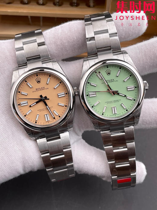 VS劳力士蚝式恒动41系列134300 VS恒动41mm 牛油果绿 VS恒动41 板链 丹东3230机 904L钢 男士腕表 商品图10