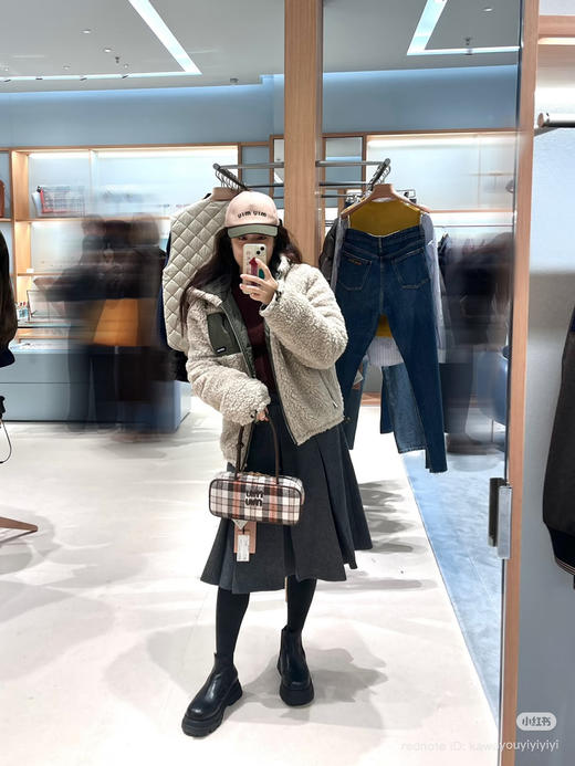 1216-2 渠道货 miu 男女同款摇粒绒羽绒服 我穿40 商品图4