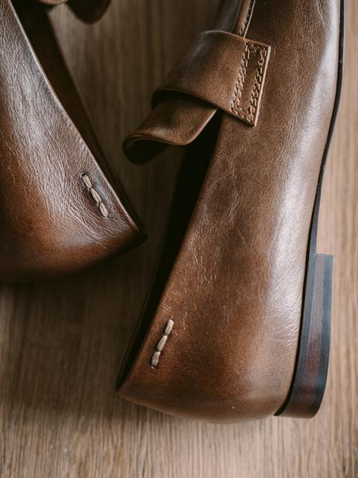 懒人必入一脚蹬 油腊牛皮乐福鞋ACF3FTW151 商品图5