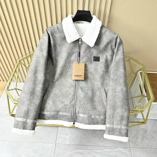 芭宝莉鹿皮羊一体羔绒反绒加厚复古保暖外套 商品图2