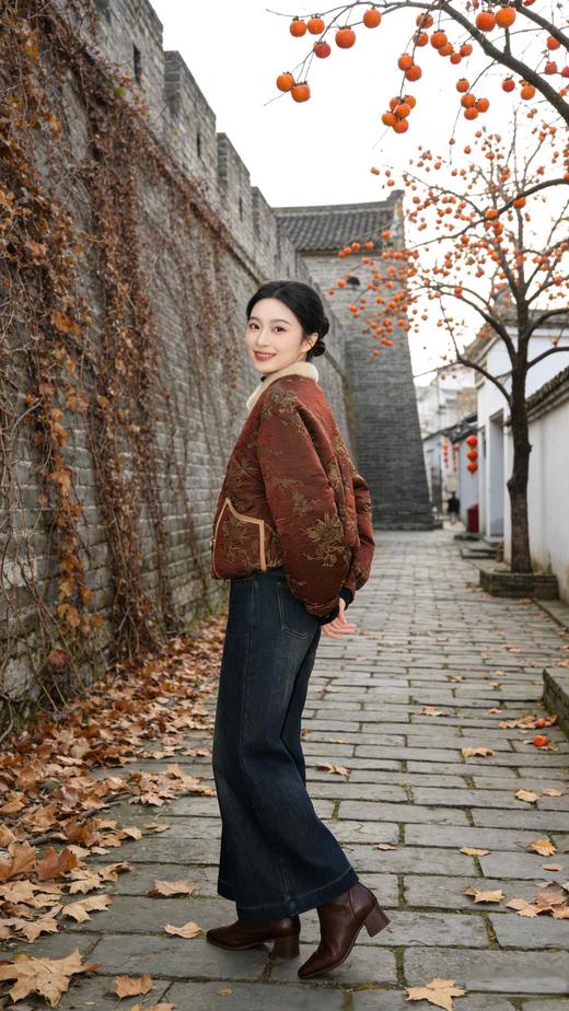 545205水貂领鹅绒服 商品图13