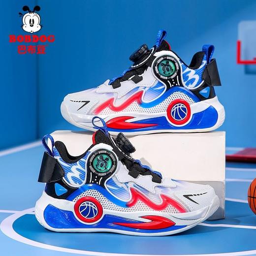 巴布豆儿童篮球鞋秋季网面透气男童鞋新款学生运动鞋中大童跑步鞋 商品图2