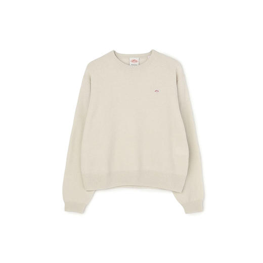 DANTON LMW_CREW NECK P.O L/S 女装纯羊毛圆领毛衣 商品图4