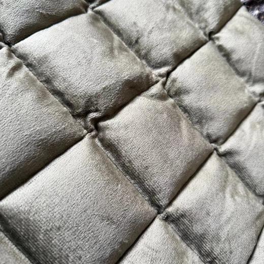 D121601男女同款简约拼色设计精典方格连帽棉服 商品图12