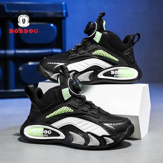 巴布豆童鞋男童运动潮鞋秋冬2025新款男孩跑步鞋皮面防水儿童鞋子 商品图1