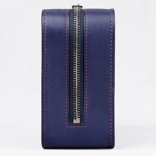 【Camille Fournet】湛蓝色牛皮方形袋 商品图3