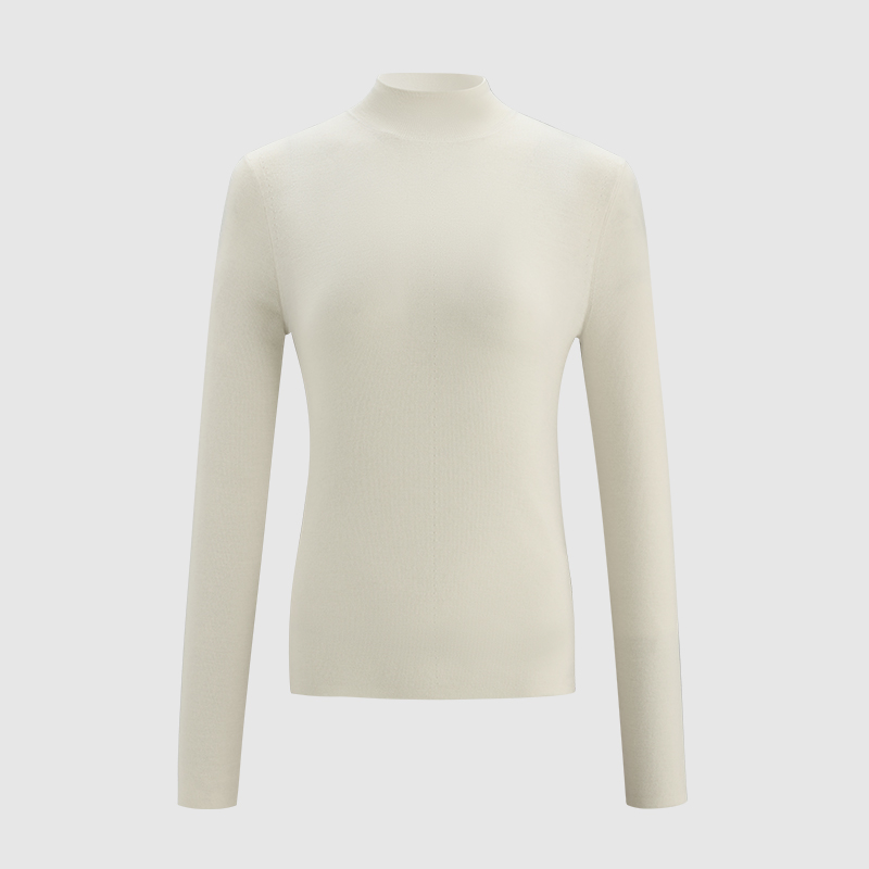 【JASON WU】秋冬新款高领100%羊毛上衣毛针织打底衫女