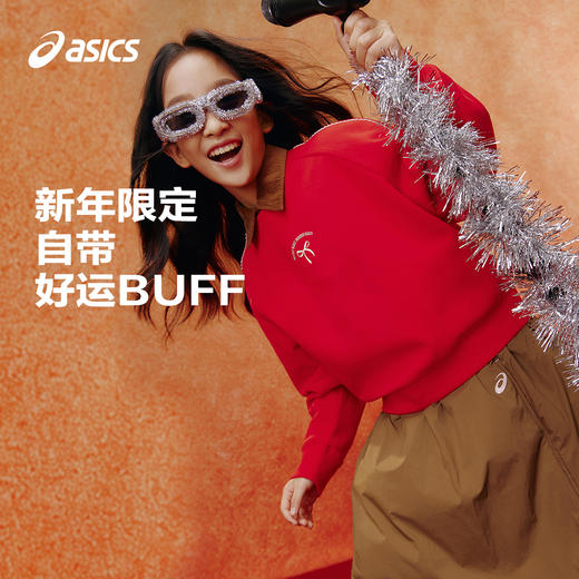 【商场同款】ASICS/亚瑟士儿童2026新年款宽松圆领卫衣空气层潮流 商品图0