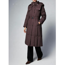 Bella Futura 雾屿时光·简约大气修身显瘦高纯度鹅绒百搭长款羽绒服