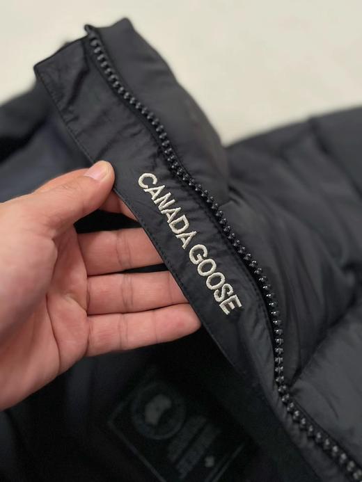 D121607冬季御寒保暖黑标情侣款连帽短款羽绒服 商品图7