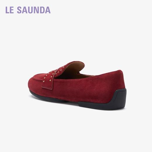 莱尔斯丹圆头休闲低跟乐福单鞋6T12602-DRS 商品图2