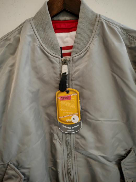 美国Alpha阿尔法飞行夹克MA1男士机车服短款保暖棉衣ma-1 商品图5