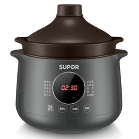 苏泊尔 SUPOR 4升电炖锅 电炖盅 煲汤锅炖汤锅 煮粥锅 紫陶内胆塔吉型锅盖 预约功能 DG40YC36