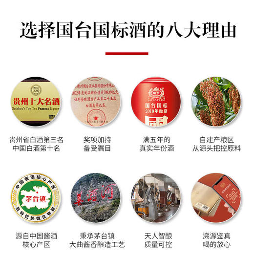 贵州国台酒 2019年酿造国台国标500ml 53度酱香型白酒 商品图3