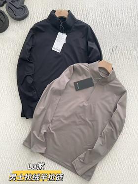 D121631冬款半拉链卫衣男士百搭休闲拉绒长袖运动衫