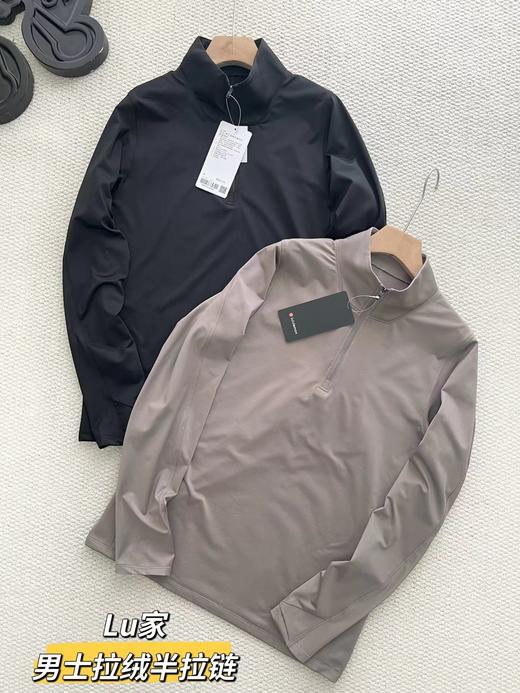 D121631冬款半拉链卫衣男士百搭休闲拉绒长袖运动衫 商品图0