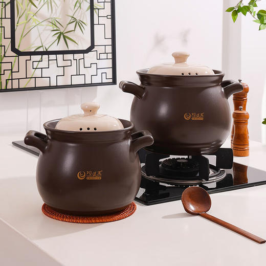 【陶煲王深巧团圆煲】陶瓷煲汤砂锅家用煤气灶专用大容量耐高温干烧不裂 商品图7