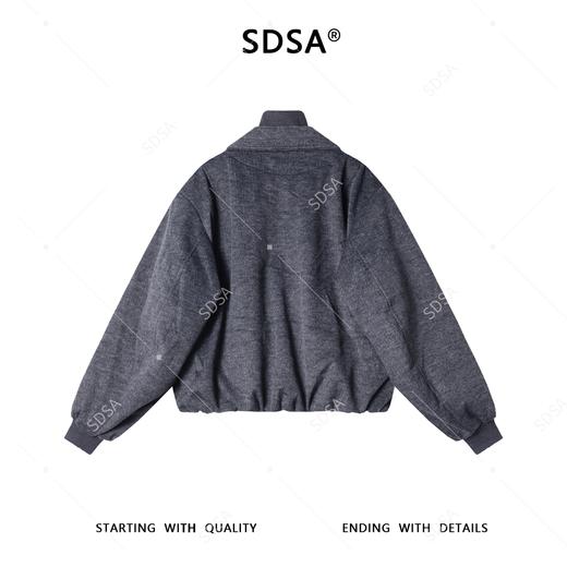 SDSA秋冬新款痞帅男装韩版纯色假两件羽绒服外套双拉链翻领百搭 商品图4