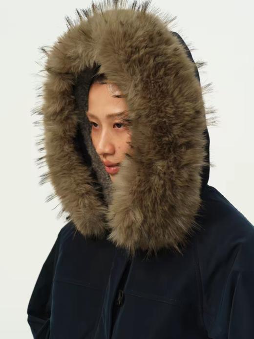 Evistub girls/E-5DWT1440/美式复古貉子毛领派克服 商品图1